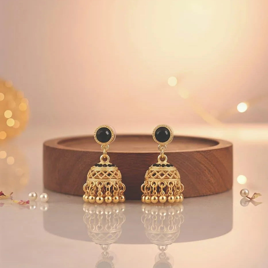 Gold Plated Jhumkas for Bridal & Party Wear