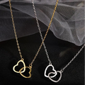 Golden Heart Necklace for Girls Daily Wear