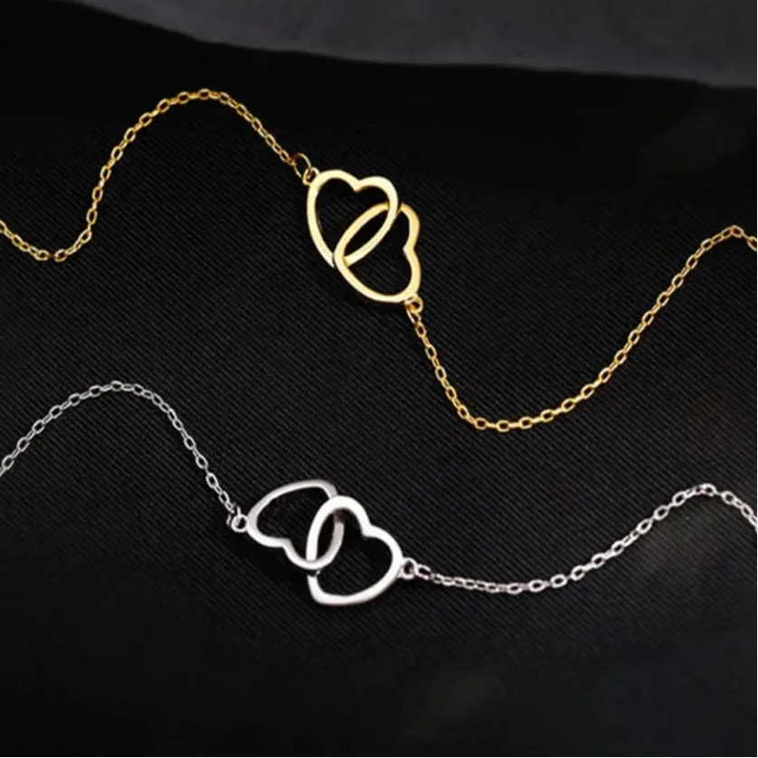 Golden Heart Necklace for Girls Daily Wear