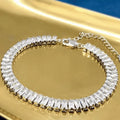Silver Sparkling Korean Chain Bracelet for Women