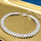 Silver Sparkling Korean Chain Bracelet for Women