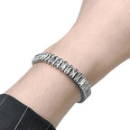 Silver Sparkling Korean Chain Bracelet for Women