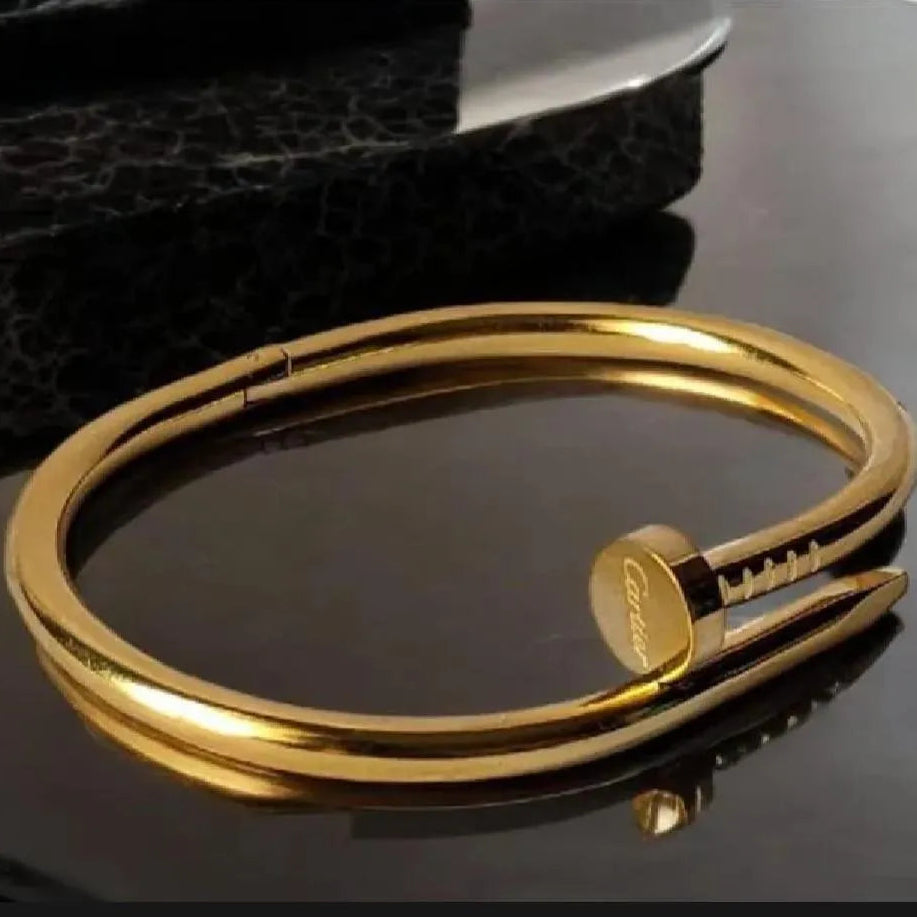 Antique Gold Plated Kara Bracelet for Women