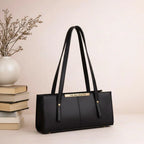 Girl's Brown Leather Top Handle Bag