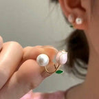 Golden Flower Earrings for Women, Lightweight & Durable