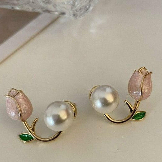 Golden Flower Earrings for Women, Lightweight & Durable