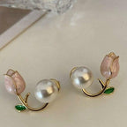 Golden Flower Earrings for Women, Lightweight & Durable