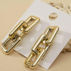 Golden Chain Earrings for Women Daily Wear Luxury