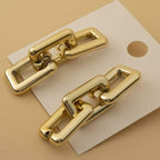 Golden Chain Earrings for Women Daily Wear Luxury