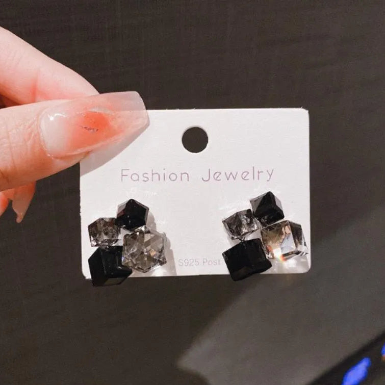 Silver Plated Crystal Earrings for Women