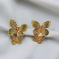 Butterfly Gold Plated Earrings for Women