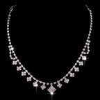 Diamond Claw Necklace & Earrings Set for Pakistani Women