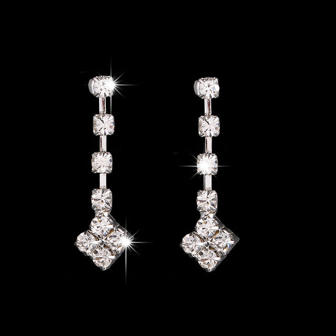 Diamond Claw Necklace & Earrings Set for Pakistani Women