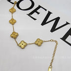 Gold Four Leaf Clover Bracelet for Women