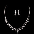 Diamond Claw Necklace & Earrings Set for Pakistani Women